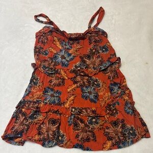 Old Navy Rust Floral Dress